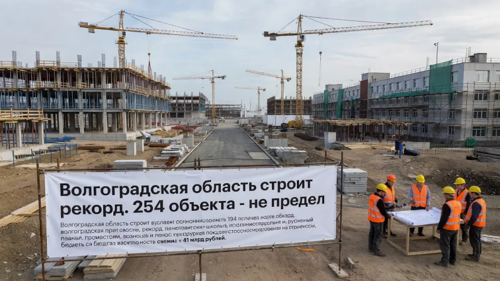 Волгоградская область строит рекорд. 254 объекта - не предел